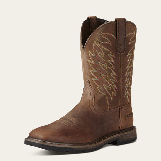 Ariat Groundbreaker Wide Square Toe Steel Toe Work Boot