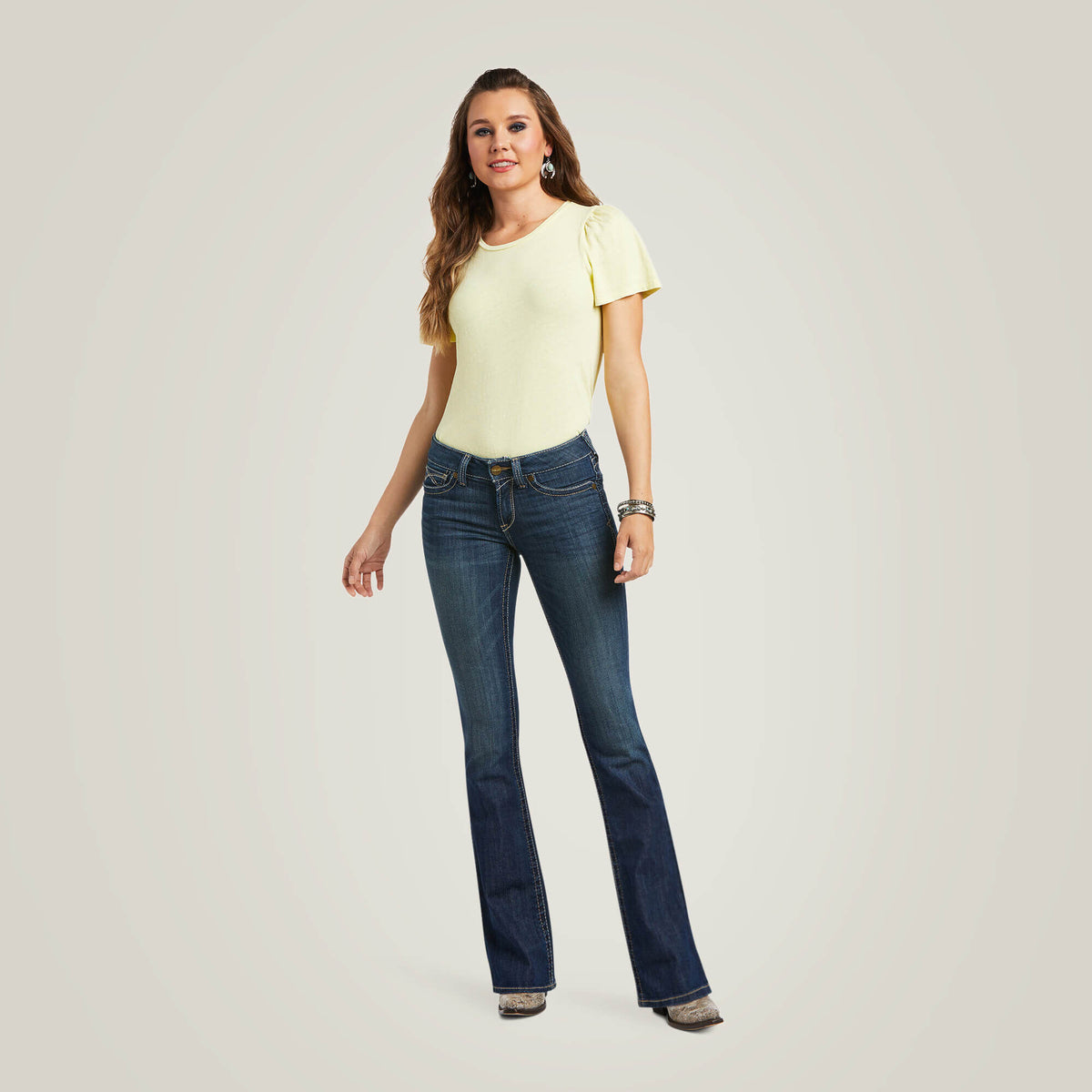 Ariat Mid Rise Corinne Boot Cut Jeans
