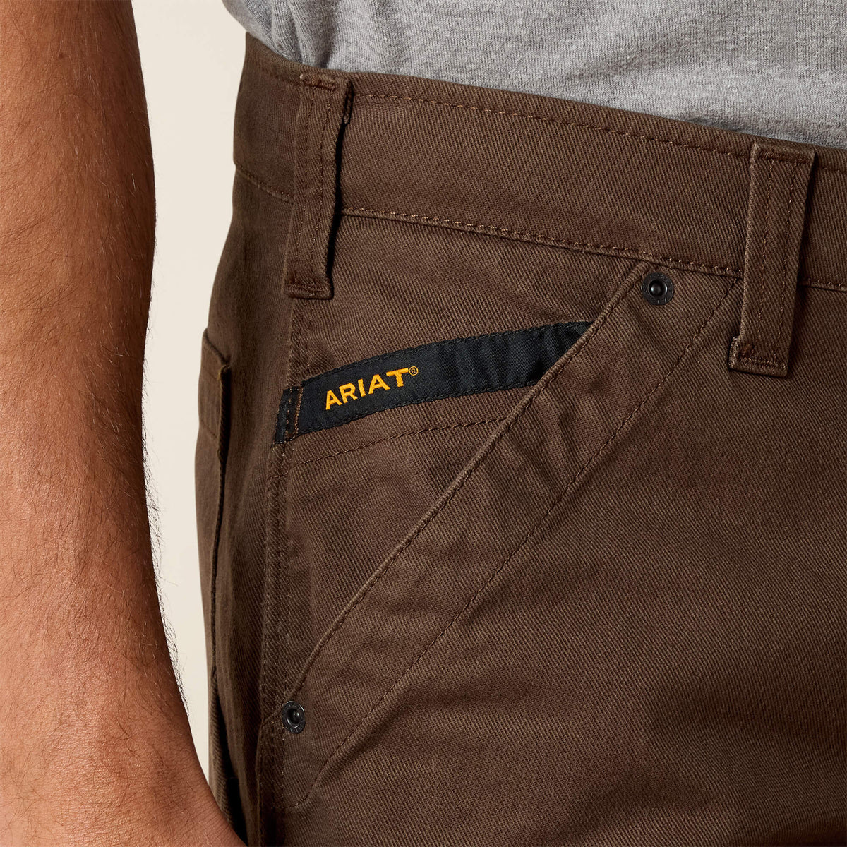Ariat Rebar M5 Straight DuraStretch Washed Twill Dungaree Straight Leg Pant