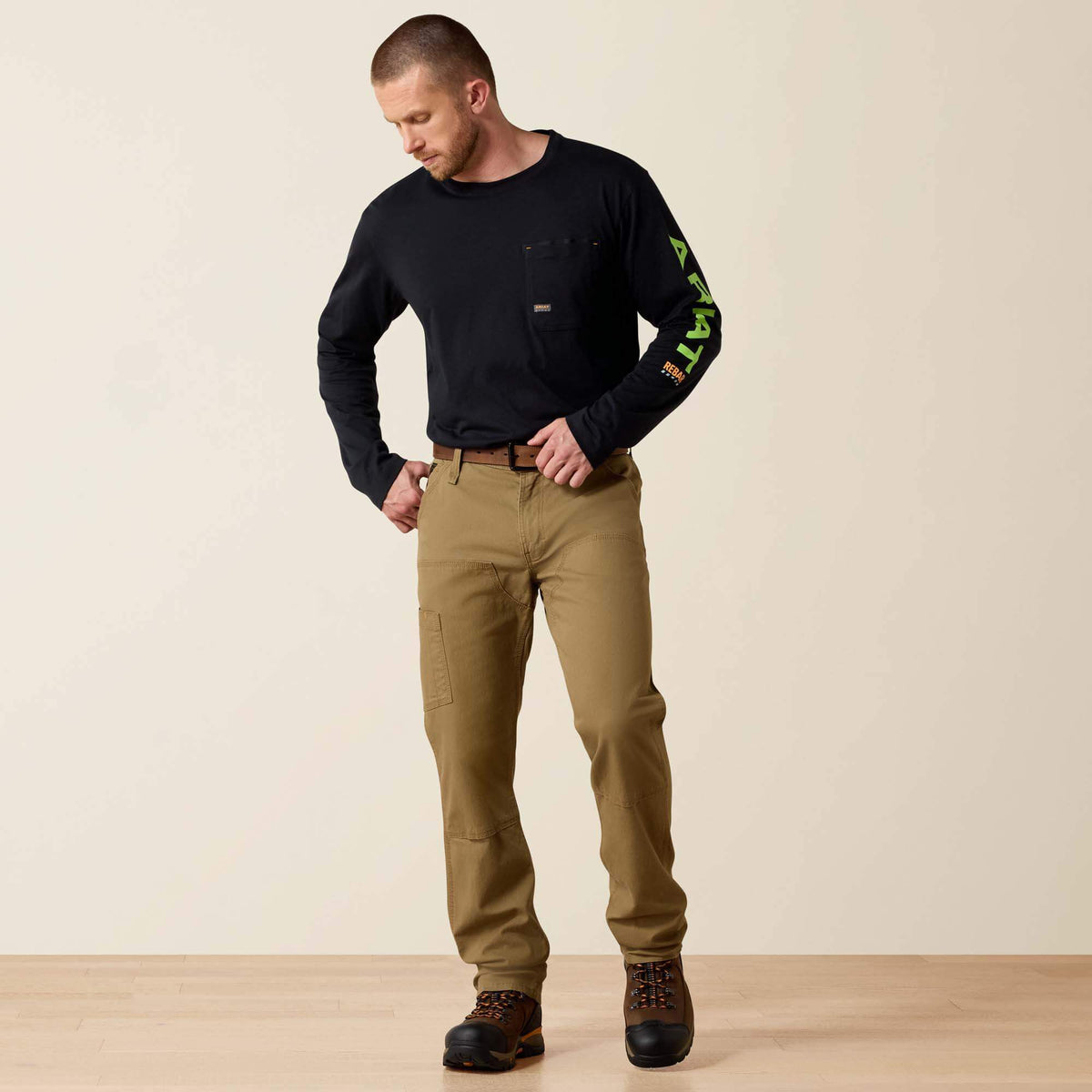 Ariat Rebar M4 Relaxed DuraStretch Made Tough Double Front Straight Pant