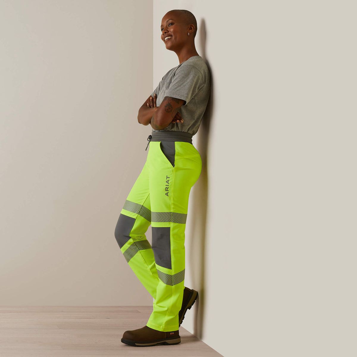 Ariat Rebar Perfect Rise Hi-Vis Pull-On DuraStretch Slim Leg Pants