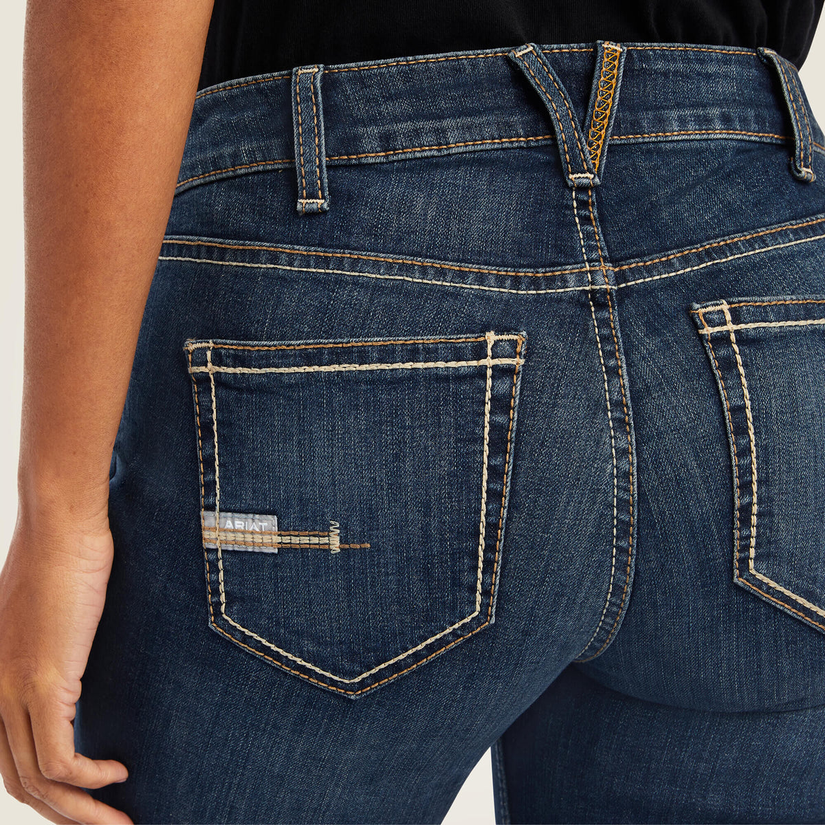 Ariat Rebar Perfect Rise Riveter DuraStretch Straight Leg Jeans