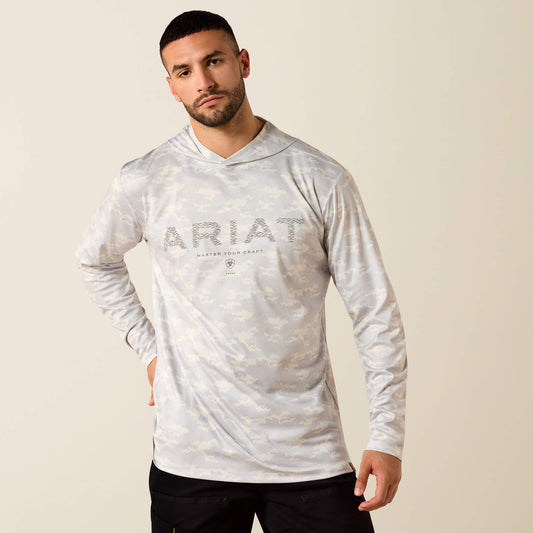 Ariat Rebar Sunblocker Printed Craft Hooded Long Sleeve T-Shirt