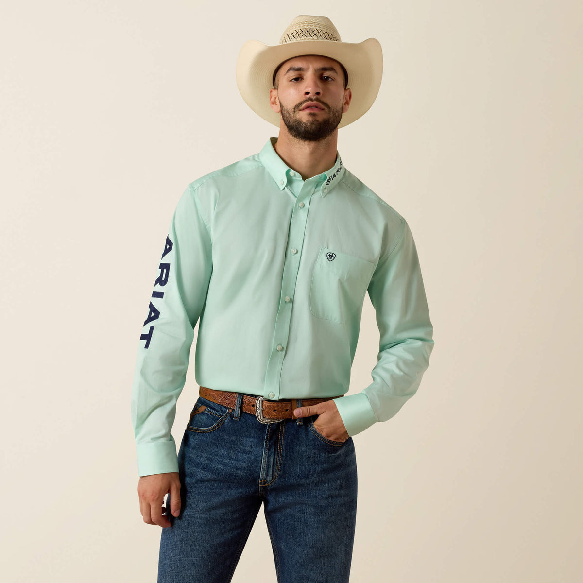 Ariat Team Logo Lightweight Twill Classic Fit Shirt