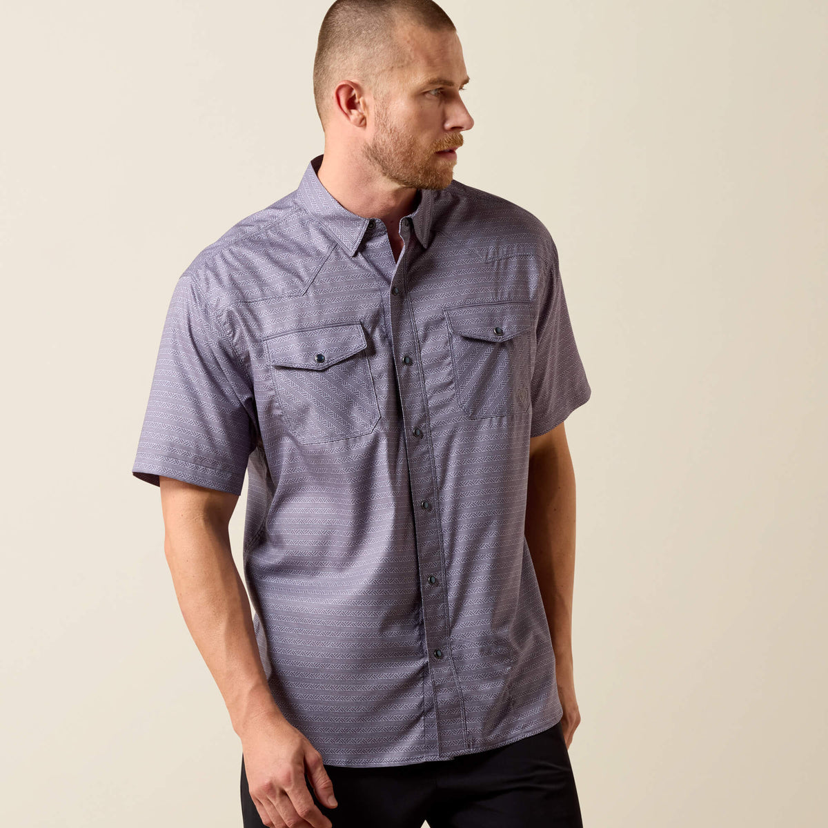 Ariat Printed Western VentTEK Classic Fit Snap Shirt