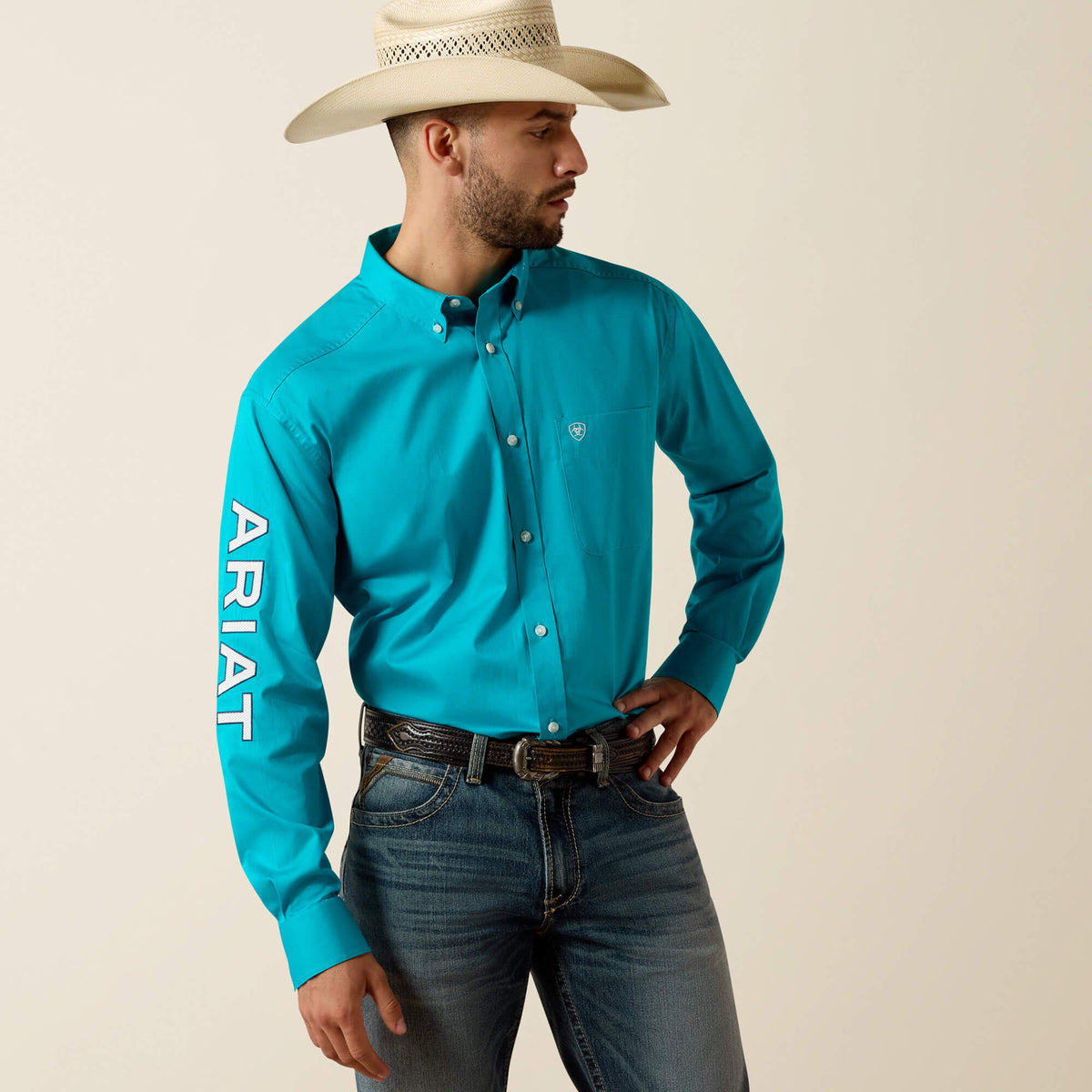 Ariat Team Logo Lightweight Twill Classic Fit Shirt