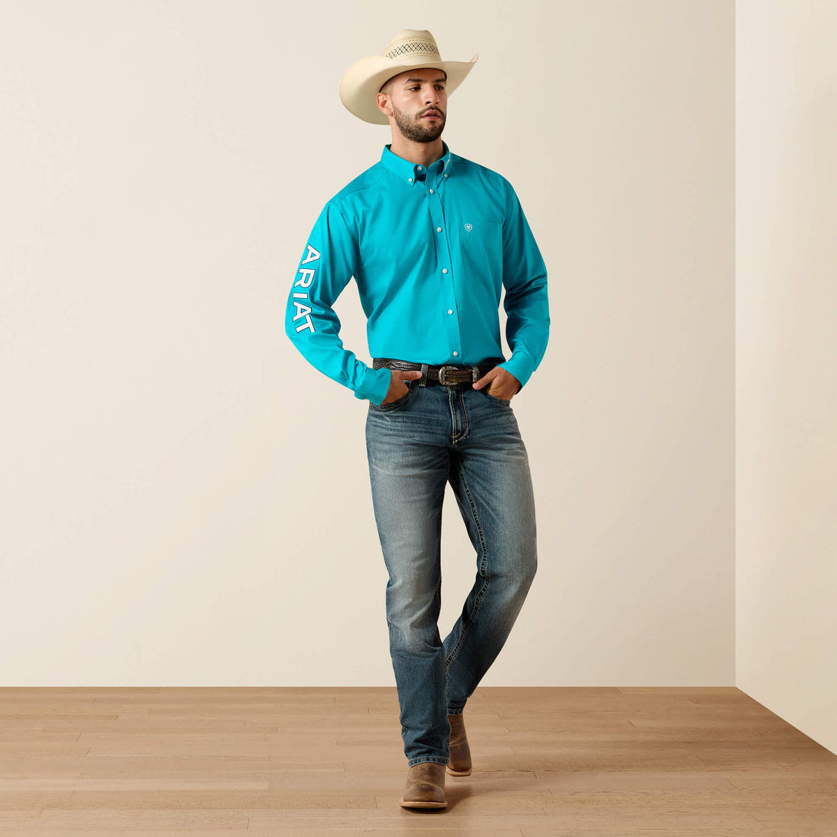 Ariat Team Logo Lightweight Twill Classic Fit Shirt