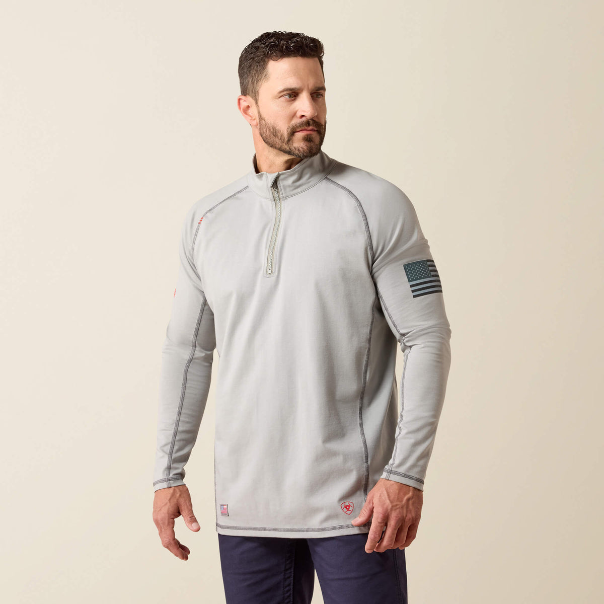 Ariat FR Combat Stretch Patriot 1/4 Zip Work Shirt