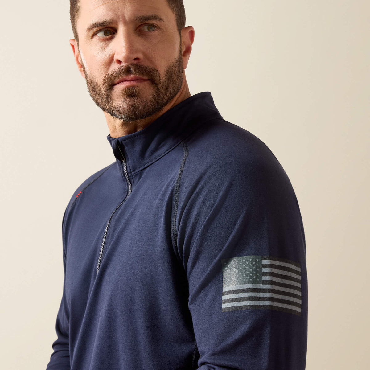 Ariat FR Combat Stretch Patriot 1/4 Zip Work Shirt