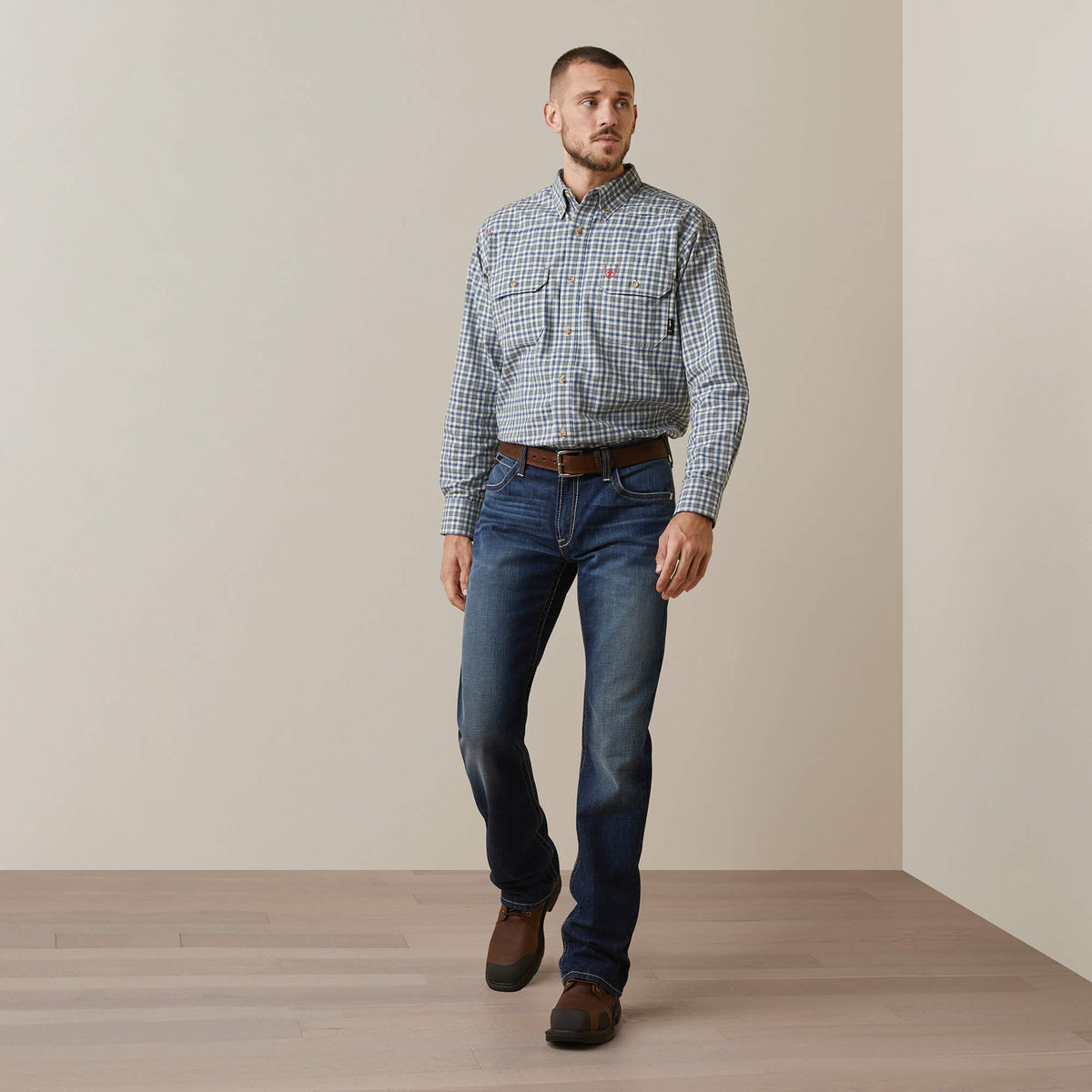 Ariat FR Plaid Featherlight Work Shirt