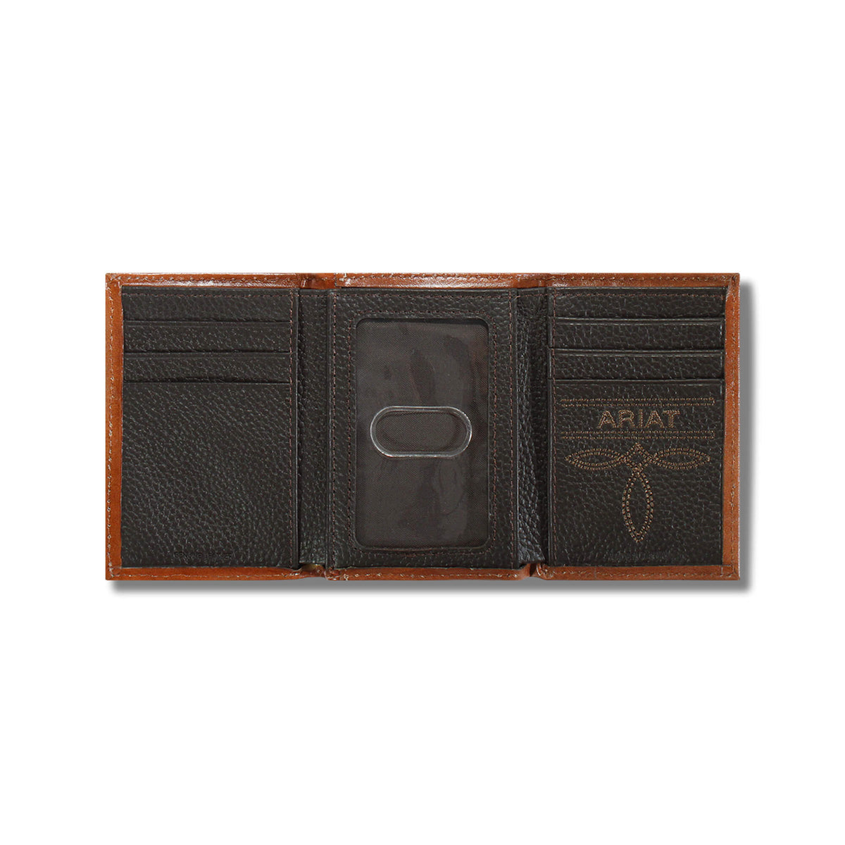 Ariat Lattice embossed trifold wallet