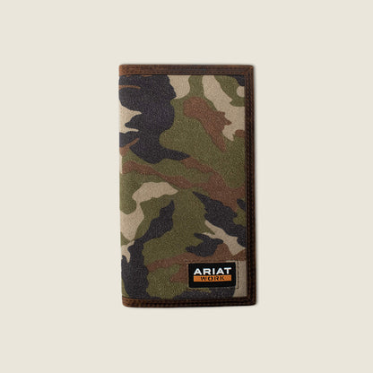 Ariat Camo Inlay Checkbook Wallet