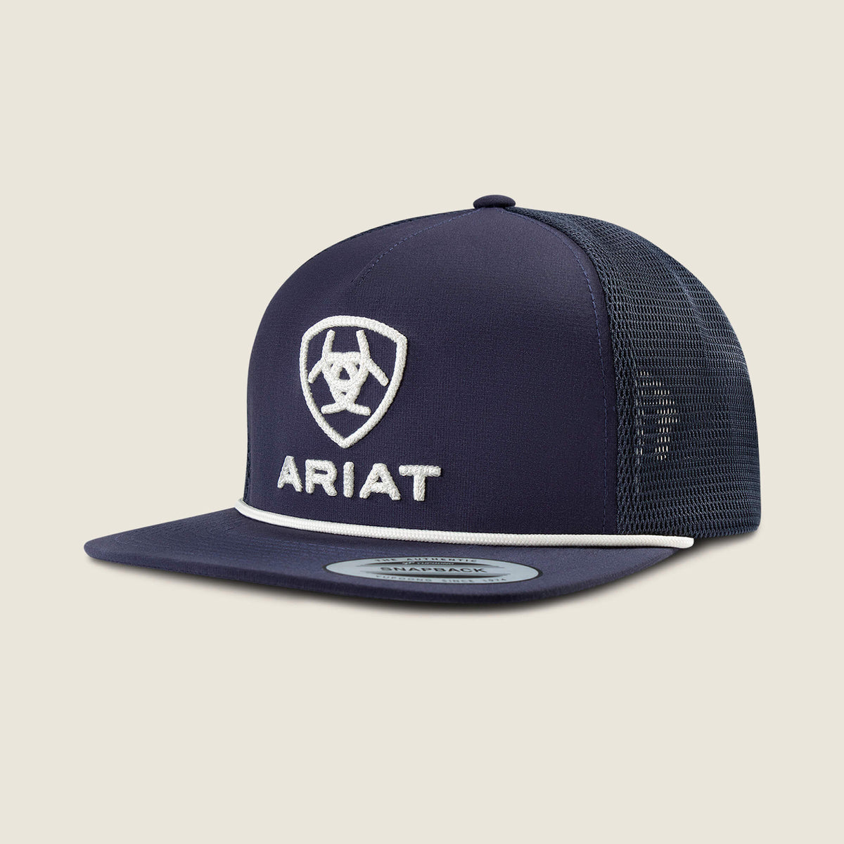 Ariat Raised Embroidery With Brim Rope Cap