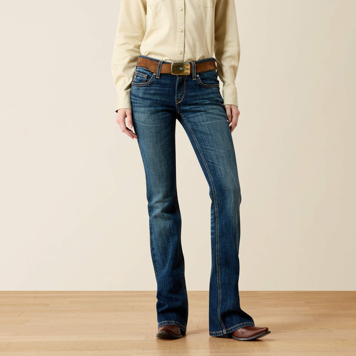 Ariat Mid Rise Fiona Boot Cut Jeans