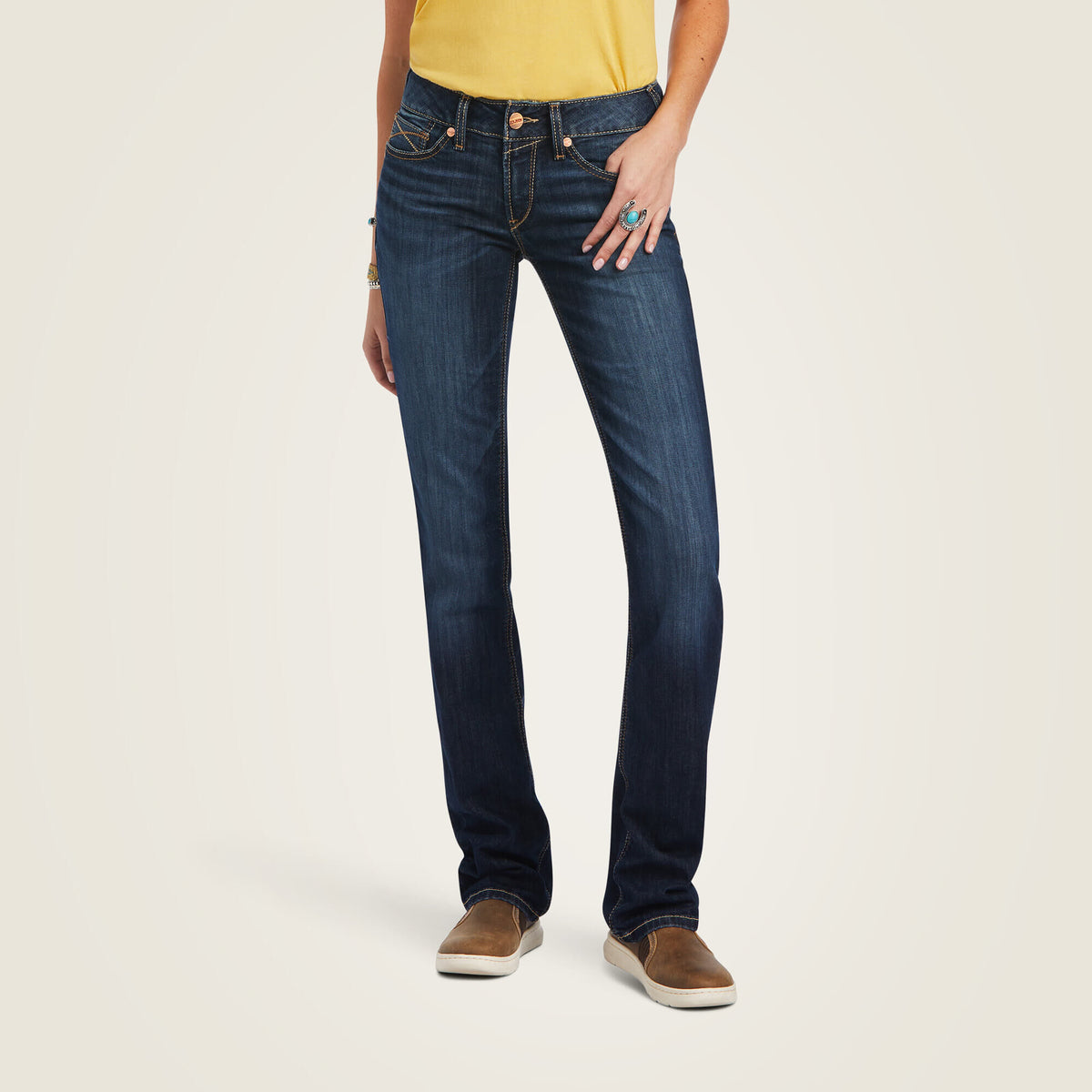 Ariat Mid Rise Octavia Straight Leg Jeans