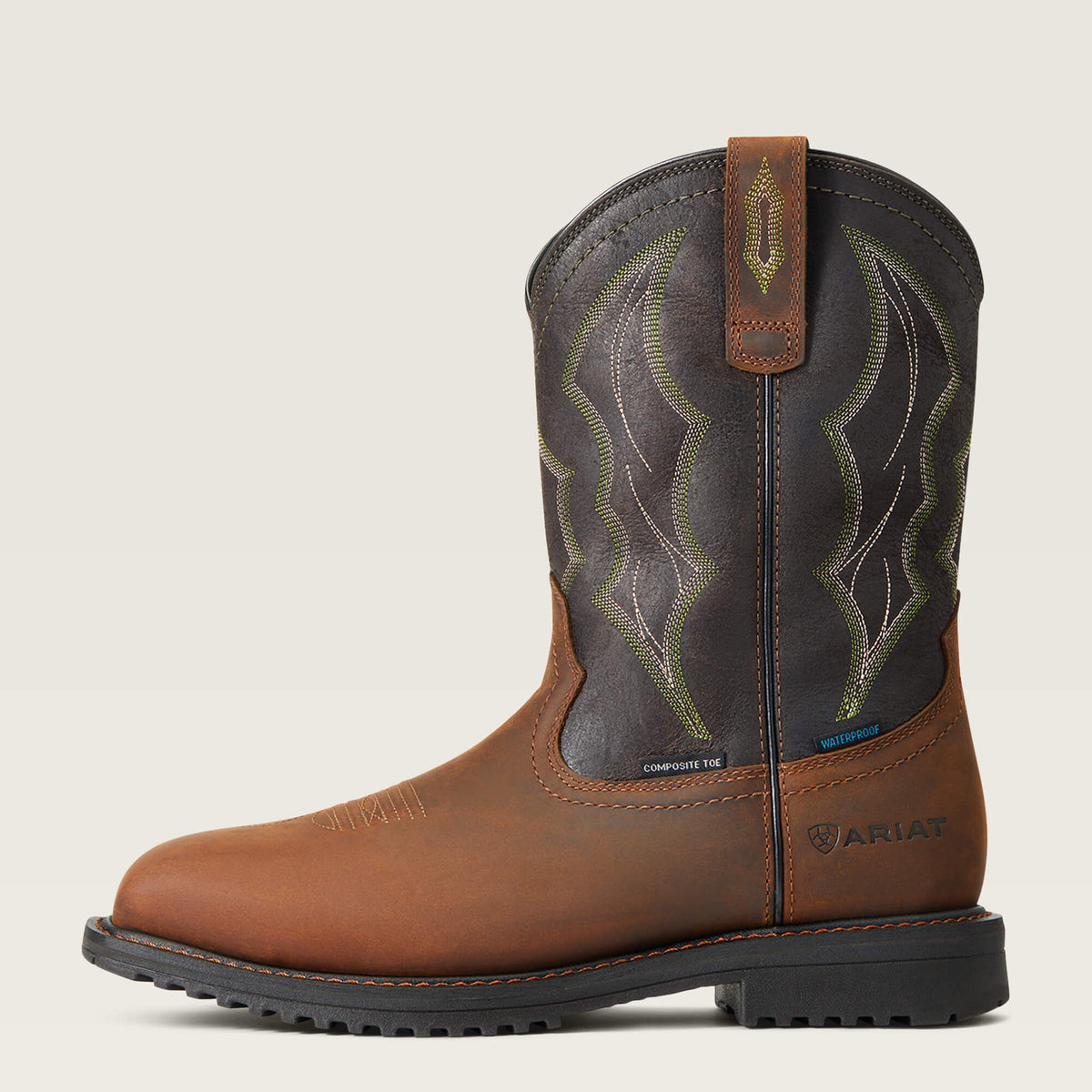 Ariat RigTek Wide Square Toe Waterproof Composite Toe Work Boot