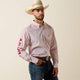 WHITE MULTI FEATHER PRINT/RED