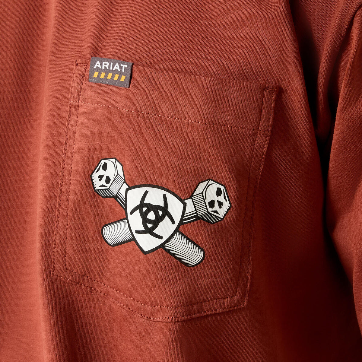 Ariat Rebar Cotton Strong Bolt Skull T-Shirt
